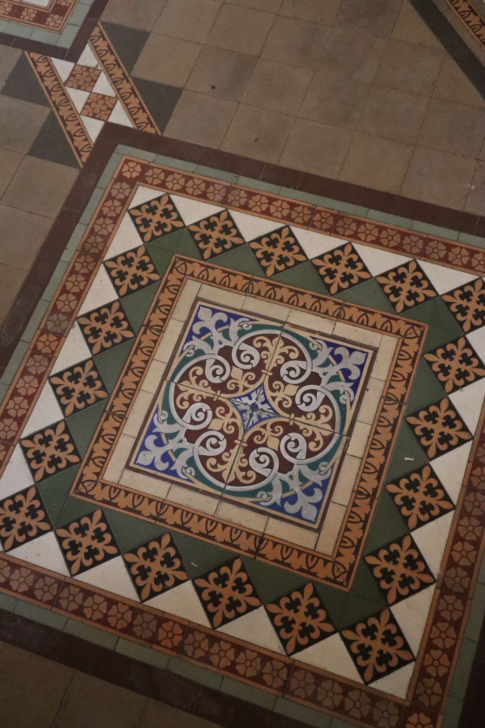Historic decorative tiles