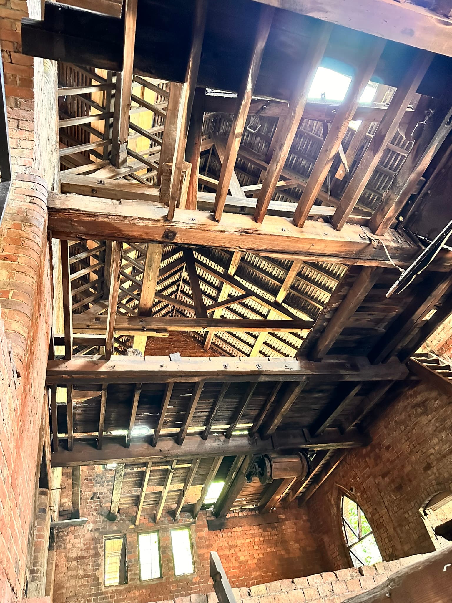 Timber roof structure of a traditional building